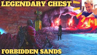 God of War Ragnarok - Legendary Chest Forbidden Sands (West, Red Hive Vines, Alfheim)