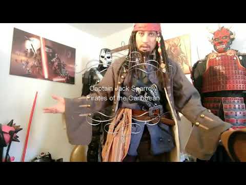 Captain jack sparrow from pirates of the Caribbean cosplay costume DIY