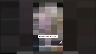 Shakira en 5 Idiomas #shakira #español #ingles #português #frances #italiano
