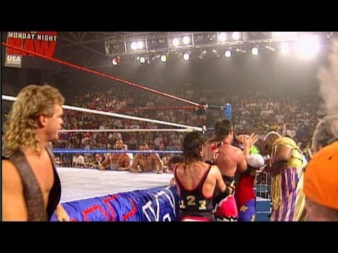Tatanka vs. Crush: Raw - Lumberjack Match, June 6, 1994