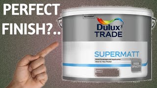 Painting with Dulux Trade Super Matt Emulsion - An excellent finish!