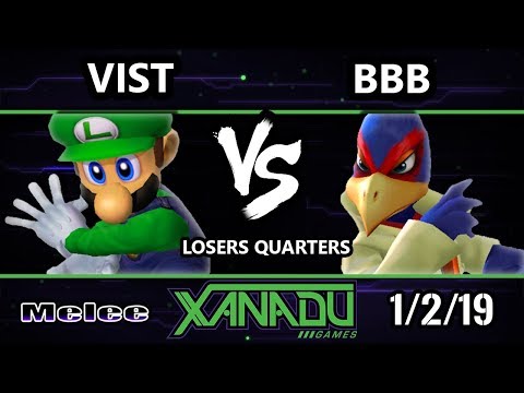 S@X 283 SSBM - Vist (Luigi) Vs. BBB (Falco) Smash Melee Losers Quarters