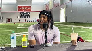 Ohio State's Cameron Martinez discusses where he worked to improve this offseason