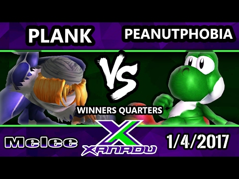 S@X 183 - Plank (Sheik) Vs. Peanutphobia (Yoshi) - SSBM Winners Quarters - Smash Melee
