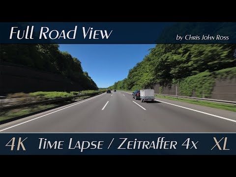 Autobahn, Germany: A1, A2, A7, A28, A30, A31 - 4x Time Lapse (Zeitraffer) - 4K UHD XL-Video