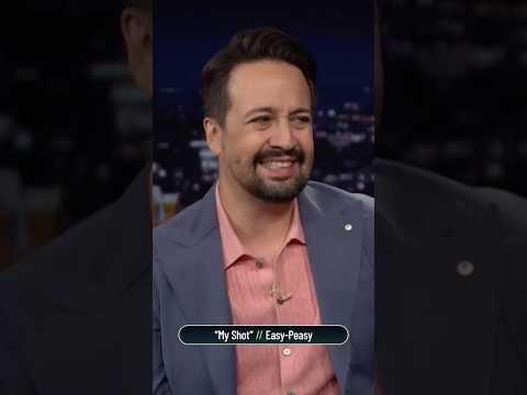 #LinManuelMiranda & Jimmy perform “My Shot” using only one word in One Word Raps! 🎤 #FallonTonight
