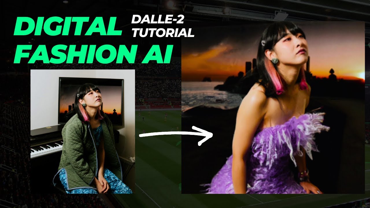 AI Fashion Tutorial. Transform Your photo with Dalle-2: Digital clothes and Background with Anna Rei