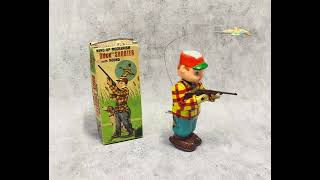Download lagu 50s Nomura Duck Shooter Vintage Mechanical Tin Toy mp3