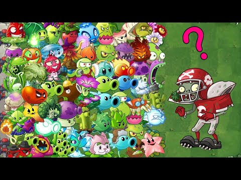 Every Plants Max Level Use 1 Plant Food Vs 7 All Star Zombie - PvZ 2 Challenge
