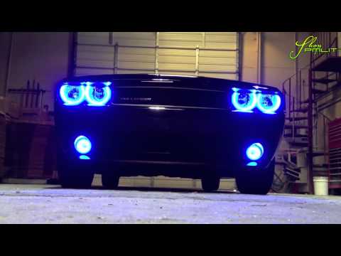 ORACLE Display ColorSHIFT 2.0 on Dodge Challenger Halo Kit by ShopPMLIT.com