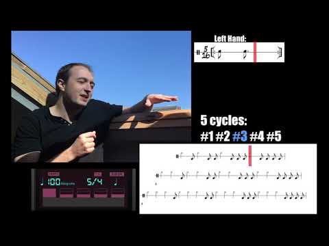 5/8 Rhythmic Exercise : developing independence with groups of 5's