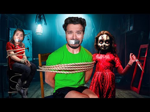 HAUNTED DOLL TRAPPED US * Saw Child Ghost*