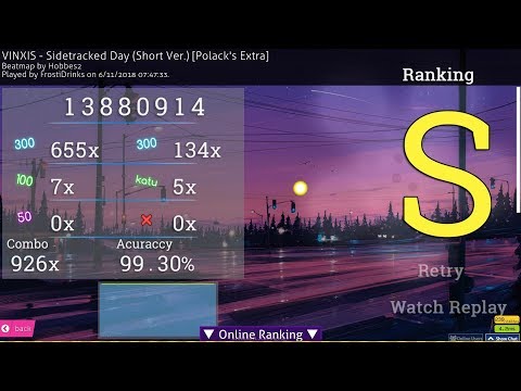 VINXIS - Sidetracked Day (Short Ver.) [Polack's Extra] 99.30% FC