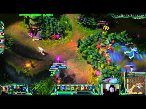 Nidalee level 1 first blood.