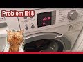 Repair E18 broken Bosch Siemens washing machine – pump failure - hilarious find!