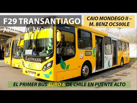 , title : 'Ando en Micro | F29 Transantiago + Primer Caio Mondego II y bus Euro 6 por Puente Alto'