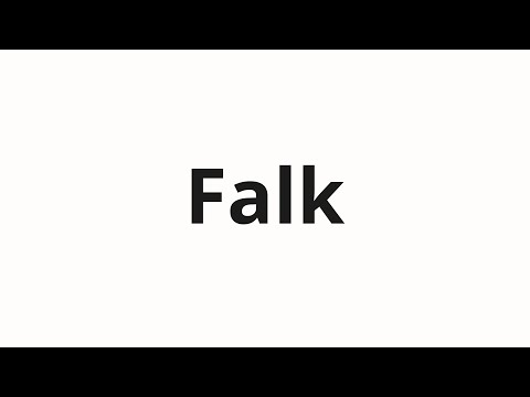 How to pronounce Falk