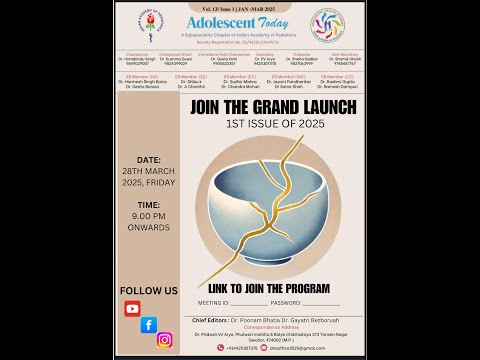 IAP – AHA LAUNCH OF ADOLESCENT TODAY [28-3-2025]