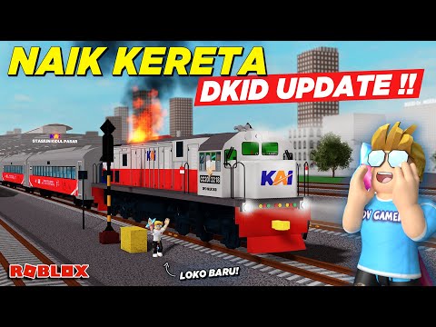 NYOBAIN KERETA API FULL INTERIOR DI MAP BARU DKID UPDATE !! REVIEW GAME KAI - Roblox Indonesia