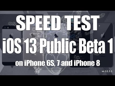 Speed Test : iOS 13 Public Beta 1 vs iOS 12.3.1 (Build 17A5508m, same video as developer beta 2)