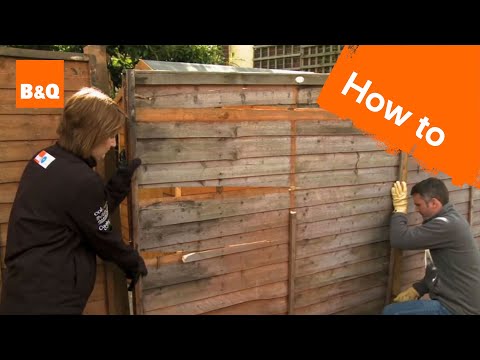 How to fix a broken fence
