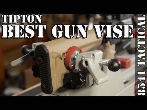 Tipton Ultra Vise with a Rifle
