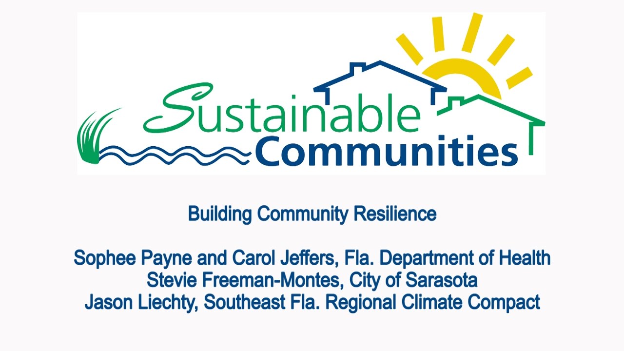 Sustainable Communities Workshop 2016 - Building Community Resilience