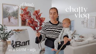 *very chatty* vlog | fall decor, lots of shopping hauls, matcha date, skincare routine, new playmat!