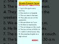 Simple Present Tense #englishgrammar