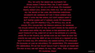Eminem - Godzilla Lyrics (Fast Part)
