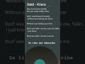 Gold KIIARA Lyrics Gold Kiiara Songlyrics Song English Ytshorts Lyrics Lyricsvideo
