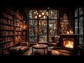 Relaxing Rainy Day In A Cozy Corner Bookshop Soft Rain And Crackling Fireplace Ambience