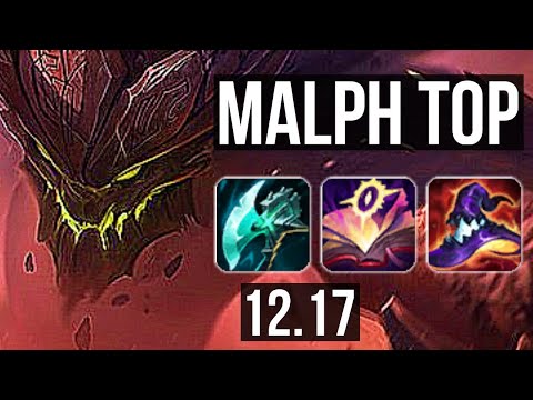 MALPHITE vs GRAGAS (TOP) | 20/0/9, Legendary | EUW Master | 12.17