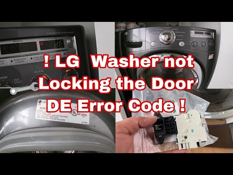 How to Fix LG Front Load Washer Flashing dE Error Code! | Model WM2455HG