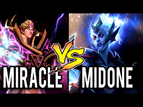 Miracle Top 1 MMR Legend Plays Invoker in NOOM TEAM vs MidOne 9k MMR 7.01 Dota 2