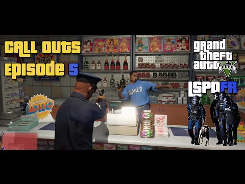 GTA 5 LSPDFR - Police Mod - Episode 5 of Call outs - Hold ups and Gang Shoot outs