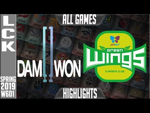 DWG vs JAG Highlights ALL GAMES | LCK Spring 2019 Week 6 Day 1 | Damwon Gaming vs Jin air Greenwings