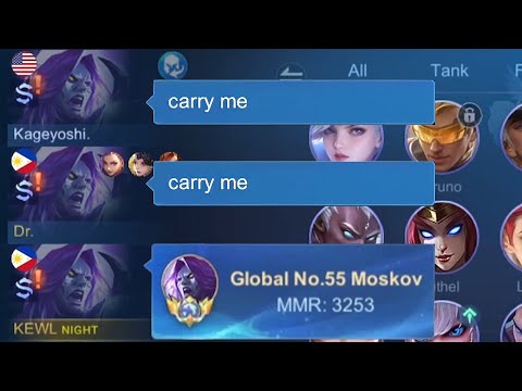 EVERYONE WANTS TO PICK MOSKOV UNTIL I SHOWED MY TOP GLOBAL BADGE! DESTROY META IRITHEL IN MYTHIC!