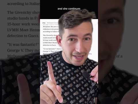 Alexander McQueen’s last Givenchy show is untold history #fashionhistory #alexandermcqueen #givenchy