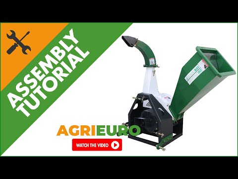 GreenBay GB-WTRC 150 Tractor-mounted Garden Shredder - Wood Chipper - Assembly tutorial