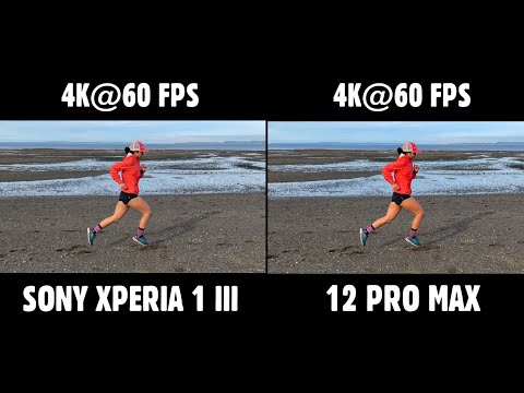 Sony Xperia 1 iii vs iPhone 12 Pro Max Video Stability Test 4K 60FPS