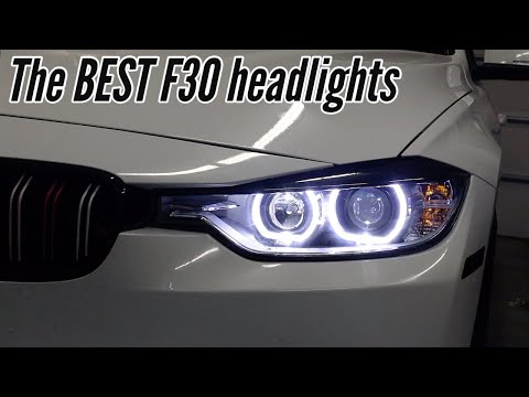 BMW F30 Depo review - Which Aftermarket Headlights should you buy? Projector lens mod angel eyes