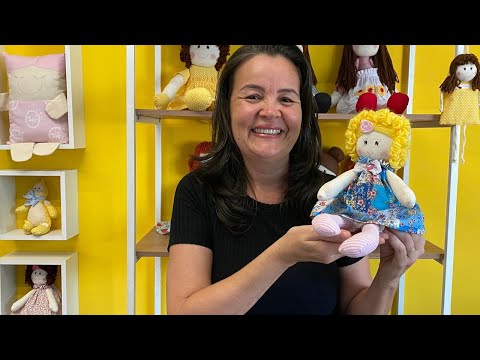 Boneca Mel - DIY - Boneca de pano fácil - Djanilda Ferreira