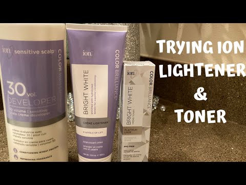 ION CREAM LIGHTENER & ION BRIGHT WHITE PLATINUM LACE...