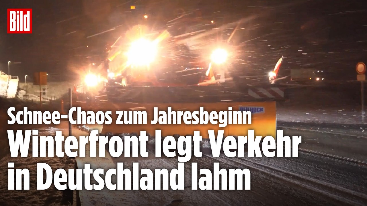 WINTER-CHAOS ZUM JAHRESBEGINN: Schnee überrascht Deutschland und legt Verkehr lahm