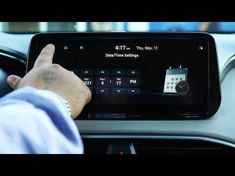 2022 Hyundai Santa Fe - Setting Up The Time & Date