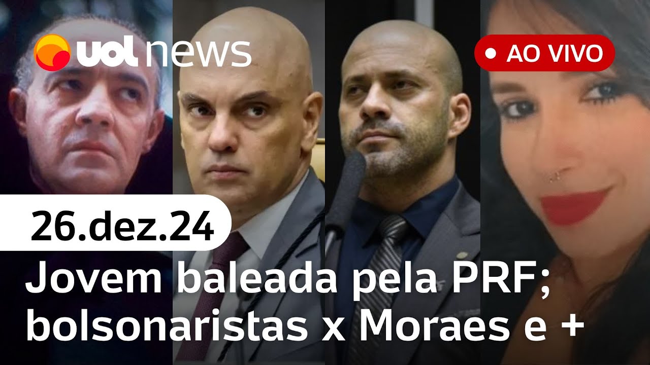 Jovem baleada pela PRF; bolsonaristas criticam Moraes por Silveira; morre Ney Latorraca | UOL News