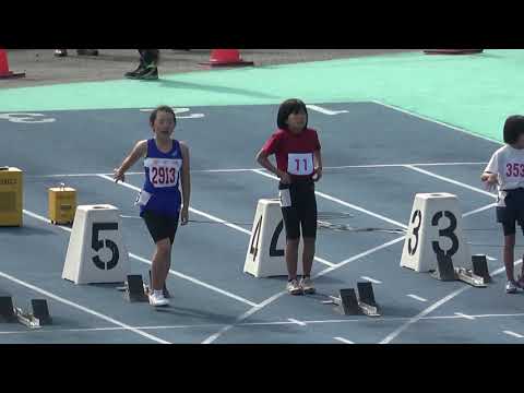 2018 1118 東九州Jr陸上 4年女子100m 予選4～6組