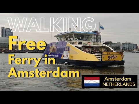 Free Ferry in Amsterdam  -  Balsa grátis em Amsterdam