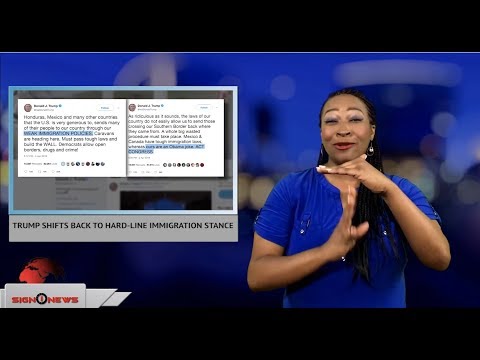 Trump shifts back to hard-line immigration stance (ASL - 4.3.18)